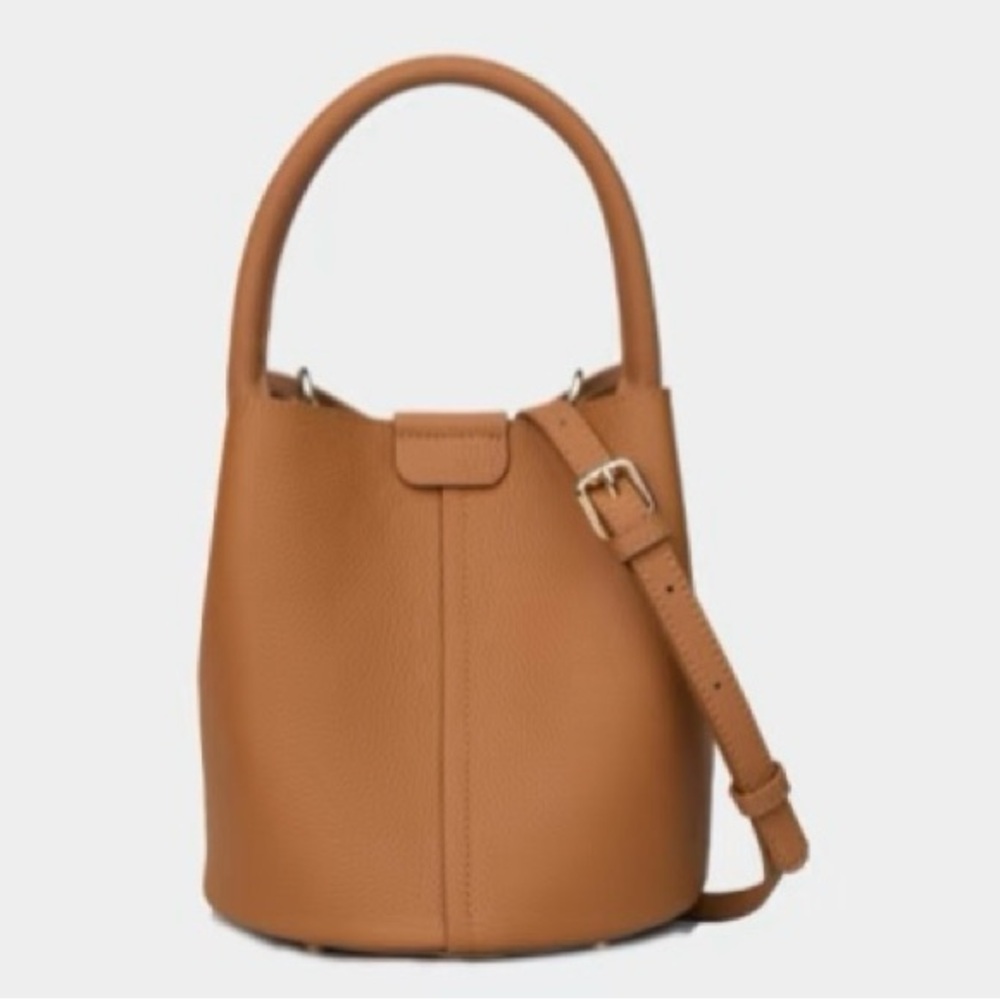 Tan Brown Crossbody Bag with Adjustable Strap (Genuine Leather)
